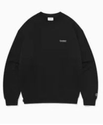 MUSINSA | COVERNAT Small Authentic Logo Sweatshirt Black