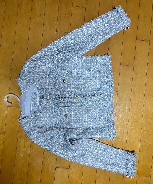 VIVABROWN ■ 85-VIVAJ048 Multi-Color Cropped Tweed Jacket 85-VIVAJ048 Multi-Color Crop Tweed Jacket Pink - vivabrown
