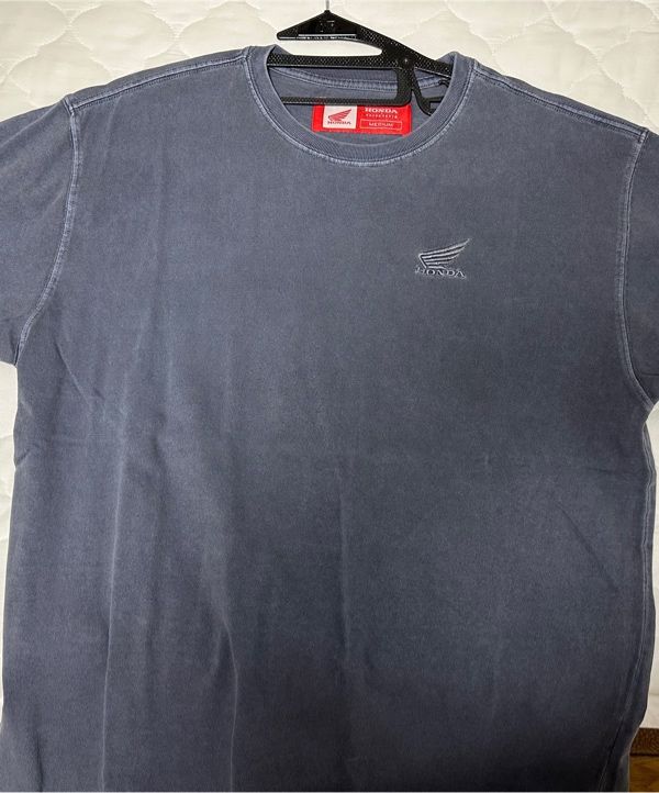 Tシャツ・カットソー HONDA MOTORCYCLE Original Wing Small logo Tshirt PG Charcoal MUSINSA | Honda Motorcycle Original Wing Small logo T-shirt