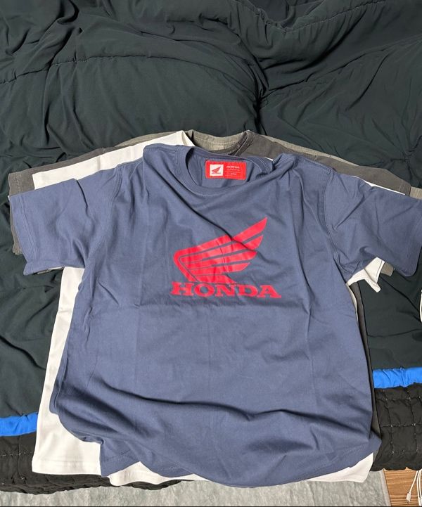 Tシャツ・カットソー HONDA MOTORCYCLE Original Wing Small logo Tshirt Dark pink Original Wing Small logo T-shirt Dark pink - 감도 깊은 취향