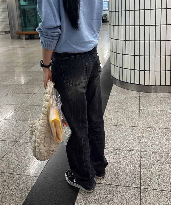 【ODOR】Nas raw wide denim MUSINSA | ODOR Nas raw wide denim in black