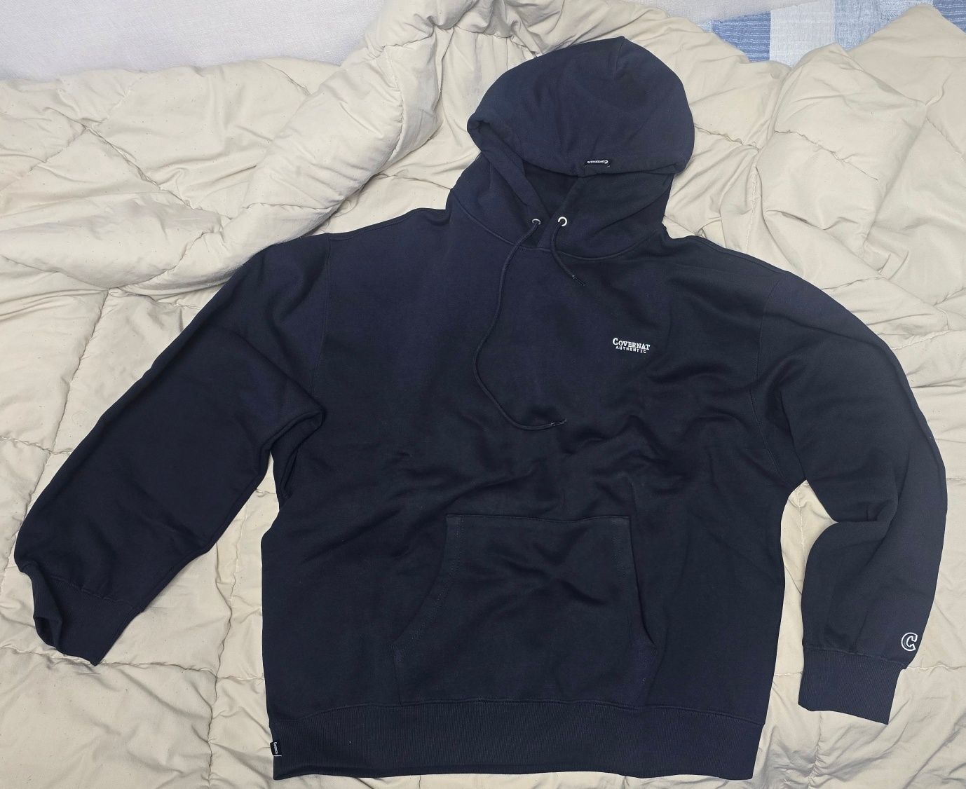 MUSINSA | COVERNAT Small Authentic Hoodie Navy