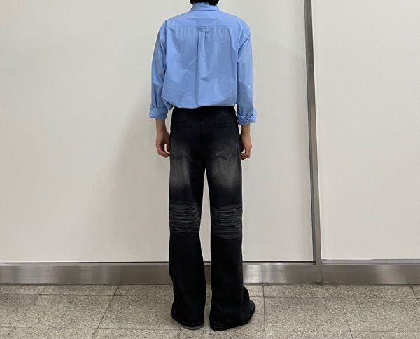 DNSR ■ Wide flared denim pants デニム MUSINSA | DNSR wide flared denim pants blue