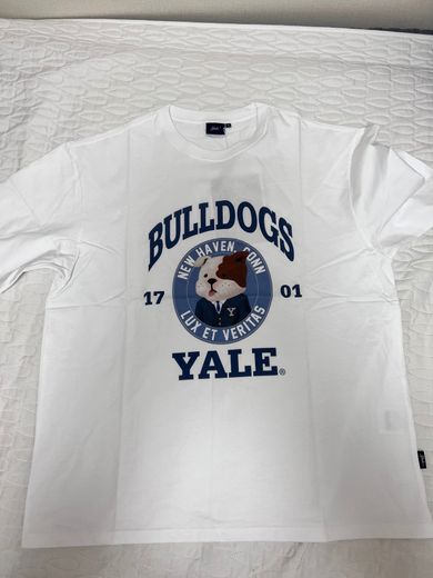 ☆YALE☆ BULLDOGS BOWWOW TSHIRT WHITE YEM1SS335BWH MUSINSA | YALE Bulldogs Bow Wow Short Sleeve T-Shirt White