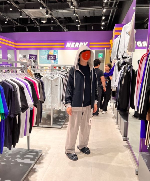 パーカー・フーディ NERDY NY color block hoodie zip-up red MUSINSA | NERDY NY Color Block Hoodie Zip Up Red