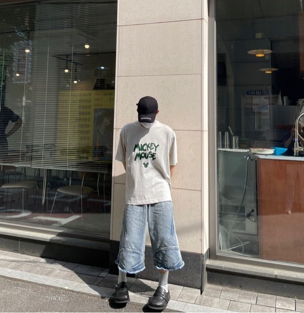 デニム・ジーパン DNSR Multi Dart Bermuda Denim Pants 5SH166 MUSINSA | DNSR Multi-dart Bermuda Denim Pants Blue