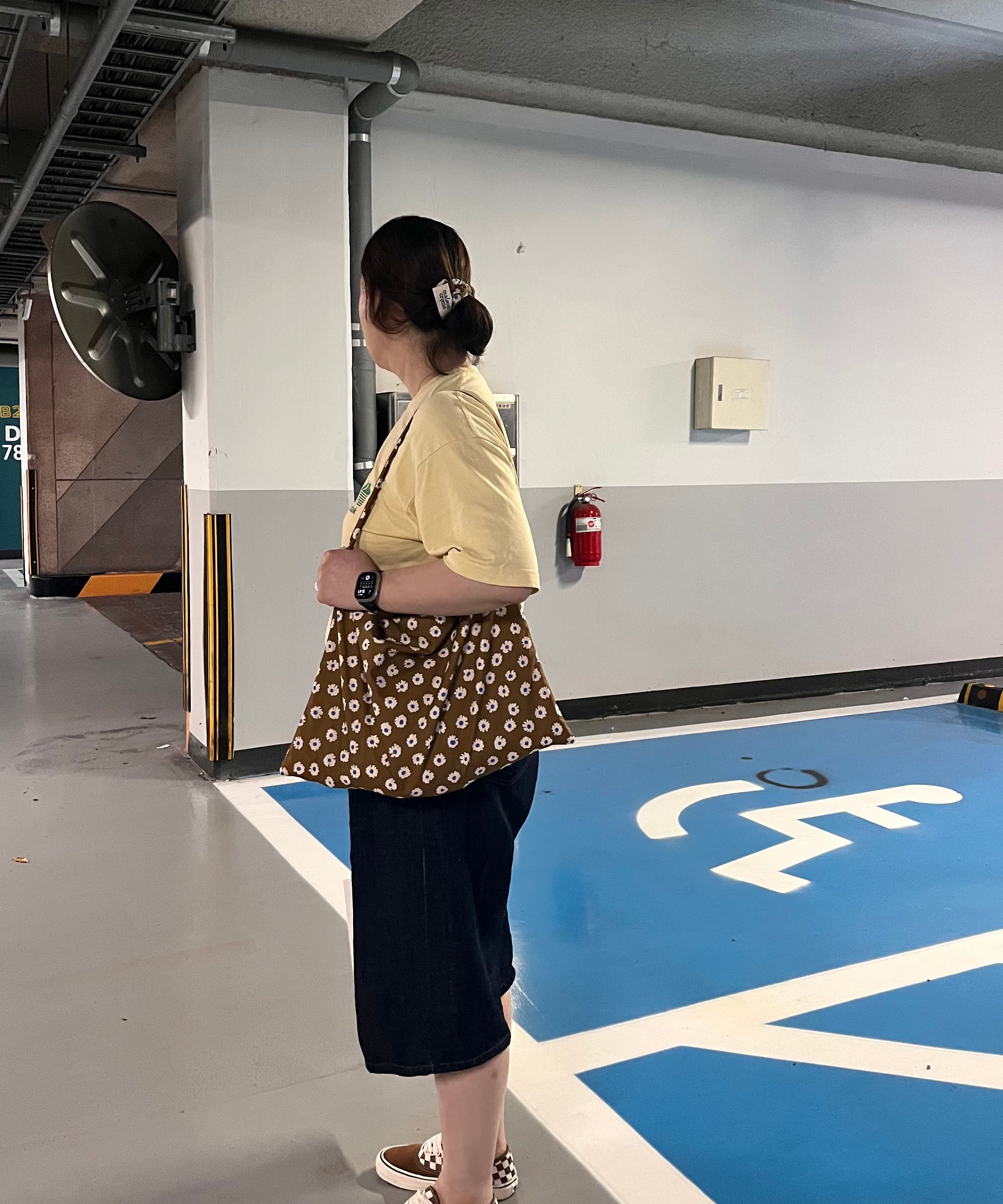 MUSINSA | MAISON CREME Floral eco bag _ caramel