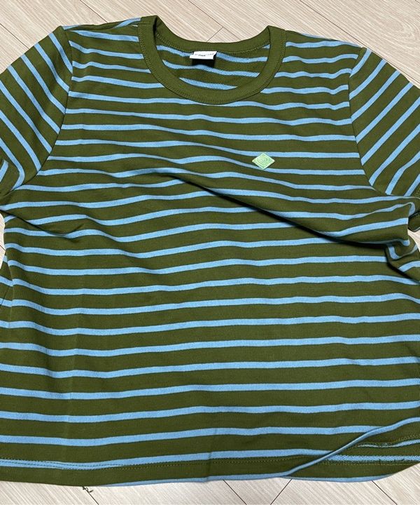 【ENZO BLUES】Stripe Classic T-shirt MUSINSA | ENZO BLUES Striped Classic T-Shirt (Olive)