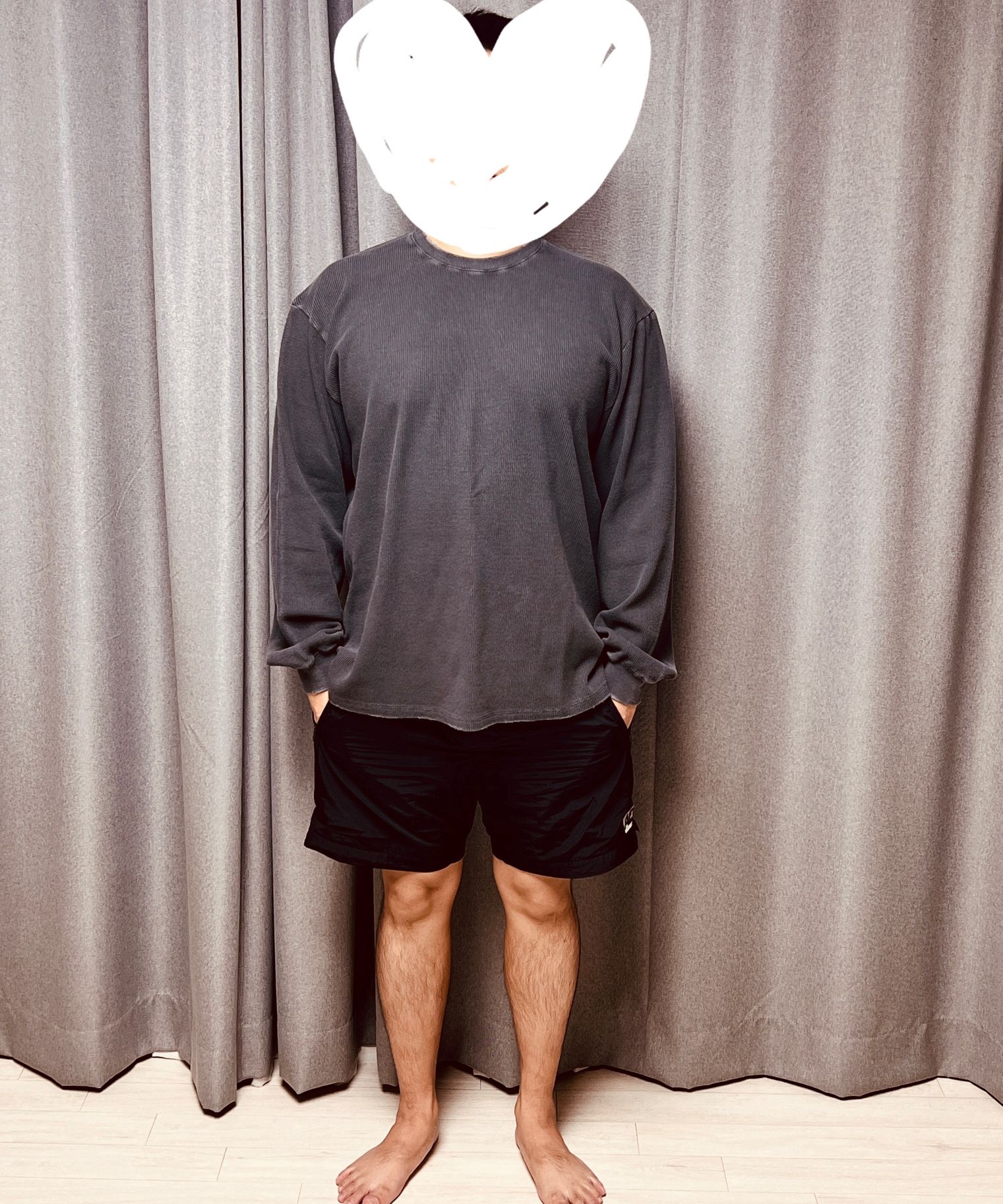 ★COOR★ Damaged waffle long sleeve t-shirt washed sand beig MUSINSA | COOR Damaged Waffle Long Sleeve T-shirt (Washed