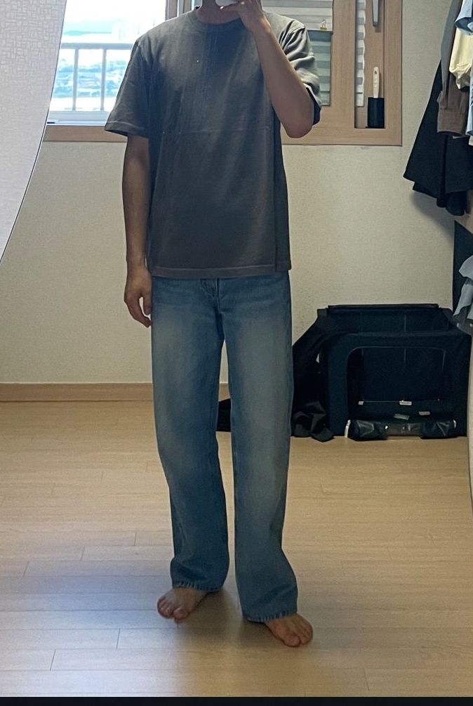Tシャツ・カットソー COOR Pigment Dying Cotton T shirt 5JH873 MUSINSA | COOR Pigment Dying Cotton T-shirt (Washed Gray)