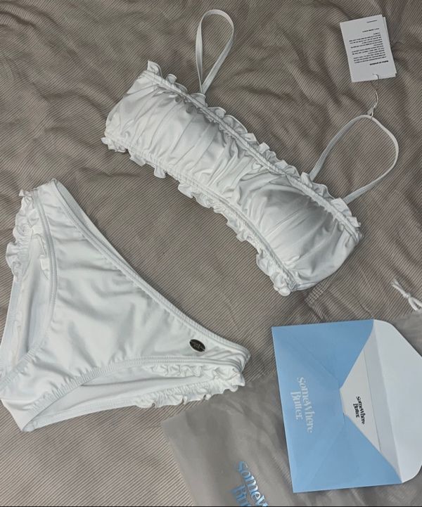 ビキニ [SOMEWHEREBUTTER] FRILL PENDANT BIKINI MUSINSA | SOMEWHEREBUTTER Frill pendant bikini - Mint