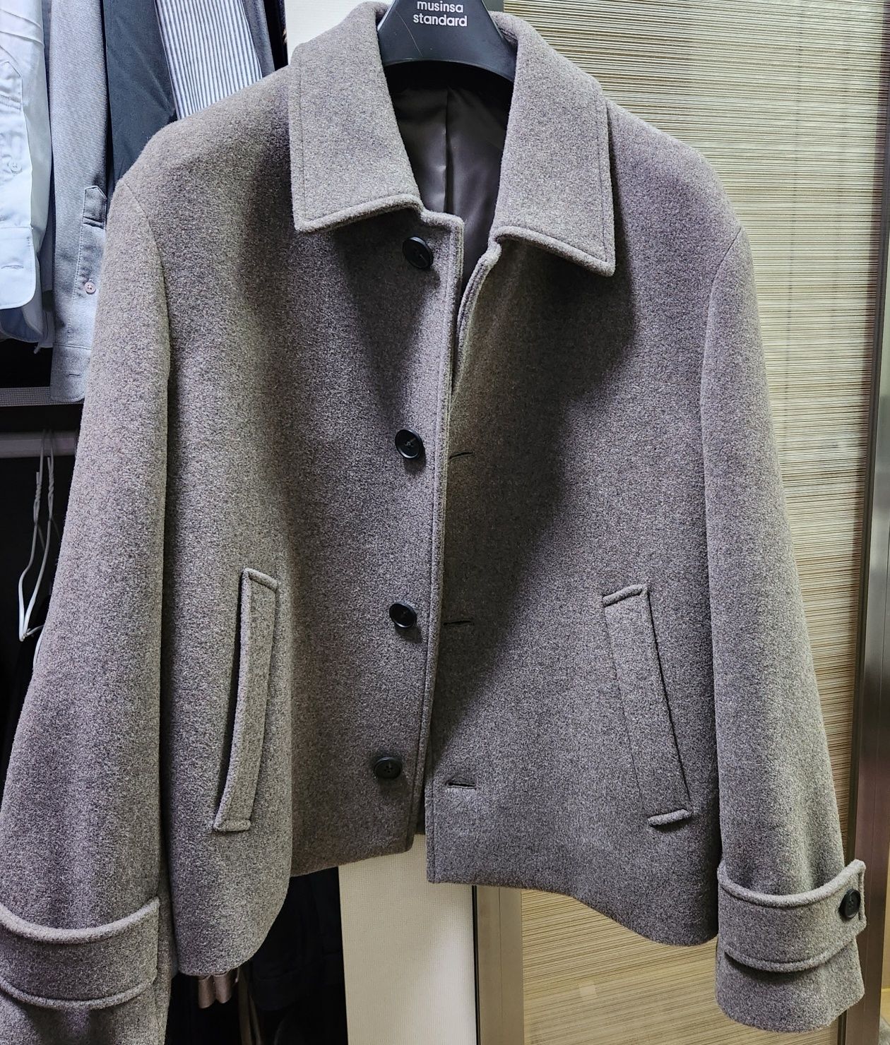 MUSINSA | MUSINSA STANDARD Wool Blend Oversized Short