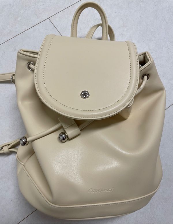 ★COVERNAT WOMAN★ Cloverheart Classic Micro Bag Butter CO24 MUSINSA | COVERNAT WOMAN Cloverheart Classic Backpack Butter
