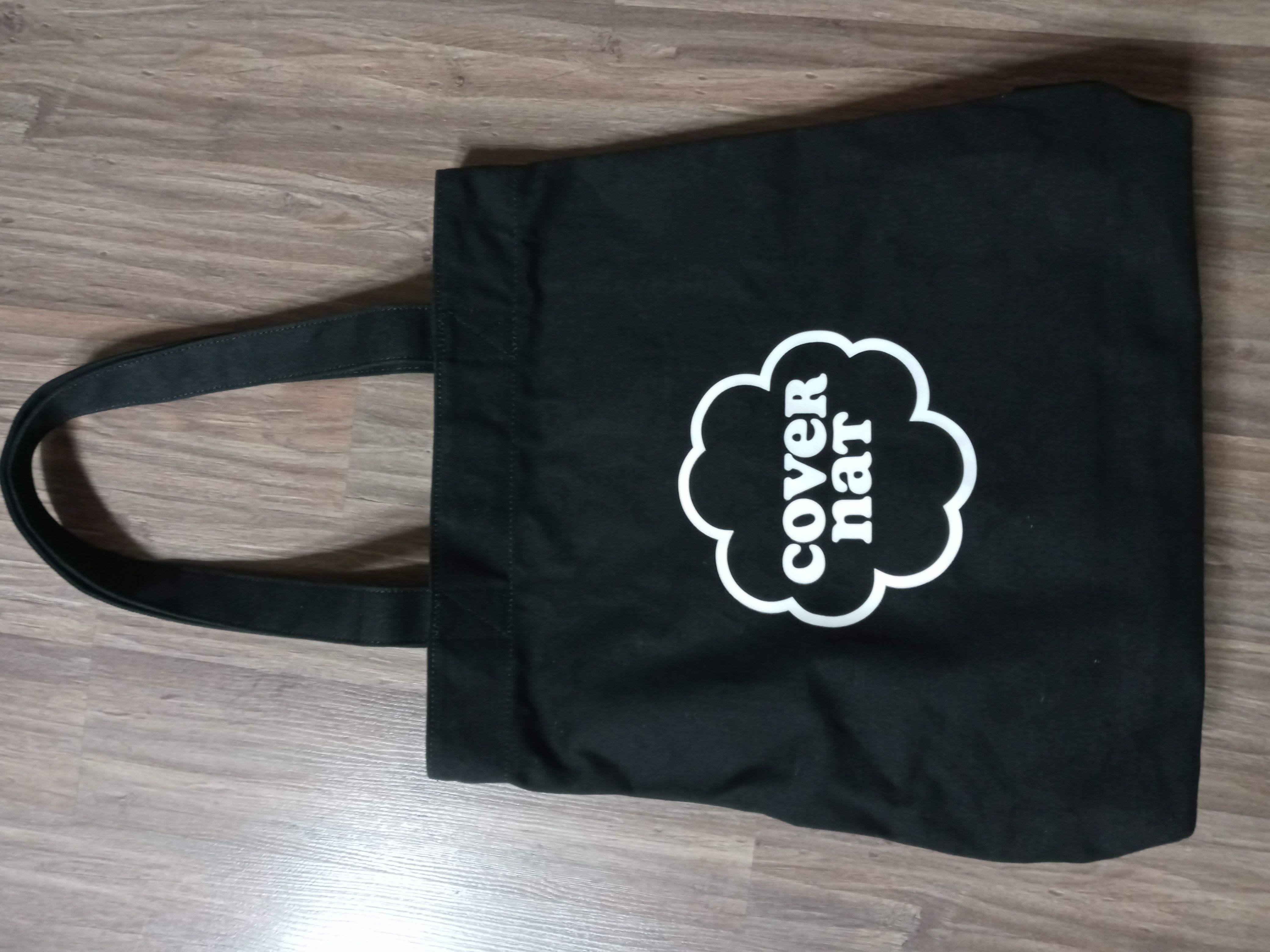 MUSINSA | COVERNAT WOMAN Clover Heart Eco Bag Black