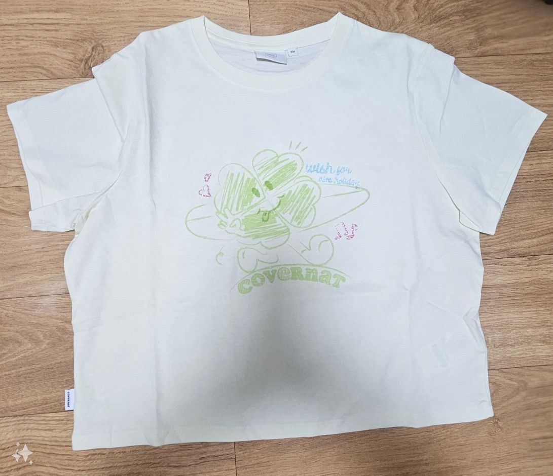 MUSINSA | COVERNAT WOMAN Women's Doodle Clover Heart T-Shirt