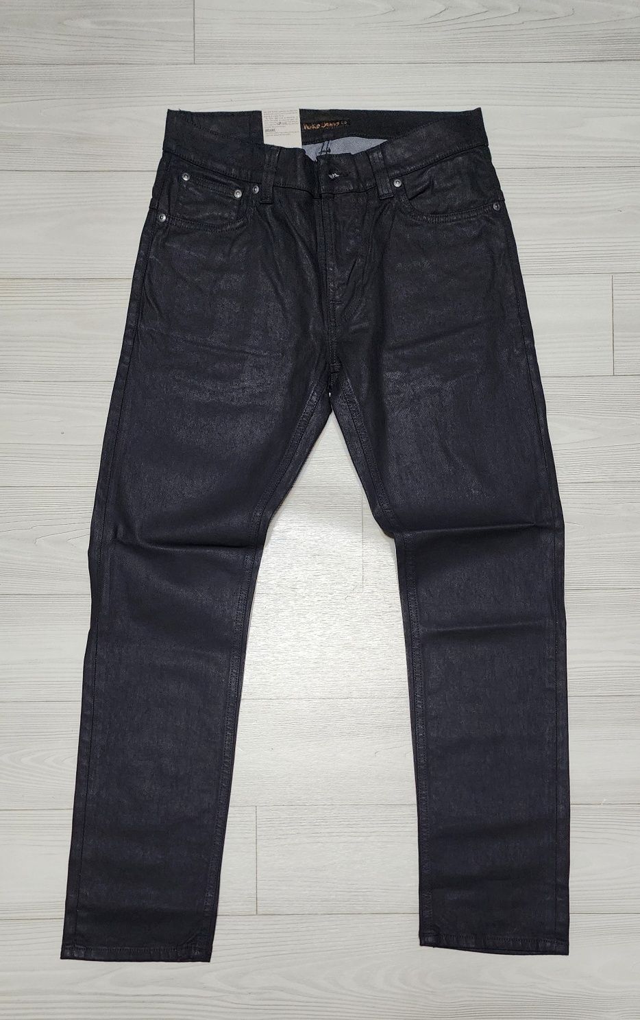 MUSINSA公式 | NUDIEJEANS Thin Finn Organic Back 2 Black 111555