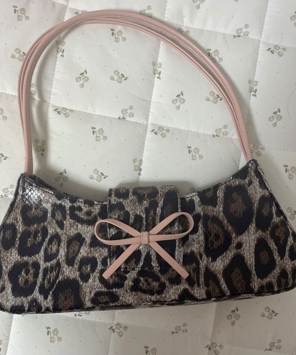 ★TTMAB★新作★Ribbon small baguette Bag_Baby Leopard TTMAB Ribbon Small Baguette Bag - Baby Leopard - Size