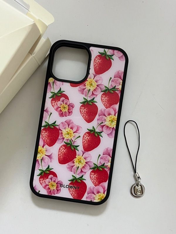 【GLOWNY】韓国発！STRAWBERRY MILK BUMPER CASE MUSINSA | GLOWNY STRAWBERRY MILK BUMPER CASE