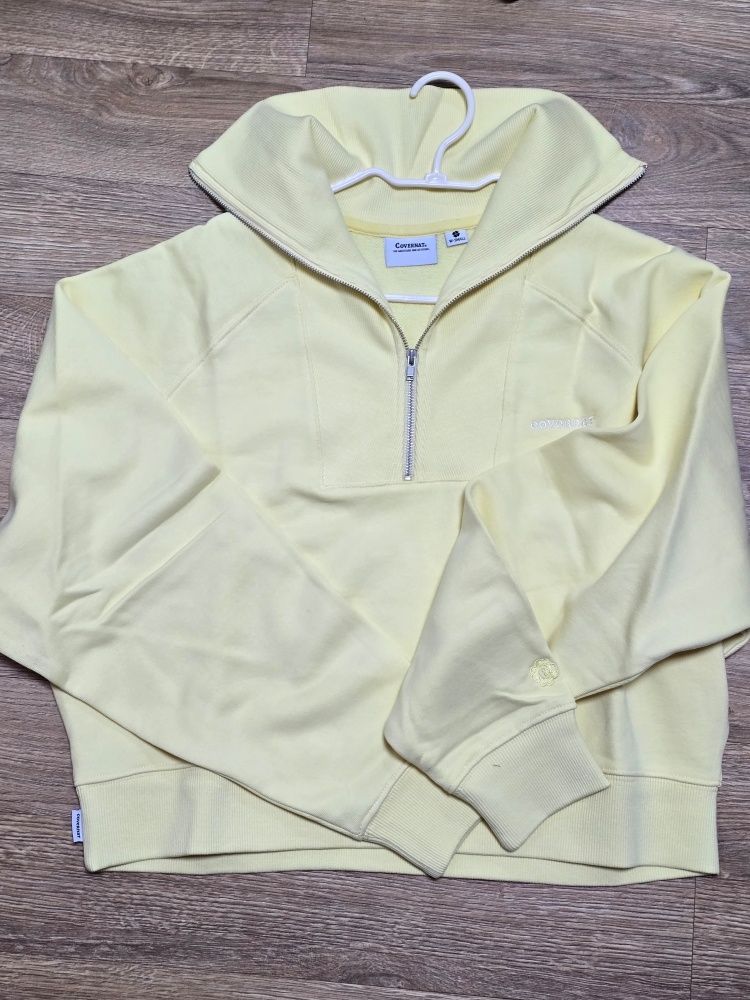 スウェット・トレーナー COVERNAT Clover Man to Man Oatmeal MUSINSA | COVERNAT WOMAN Women's Half Zip-up Man to Man Oatmeal