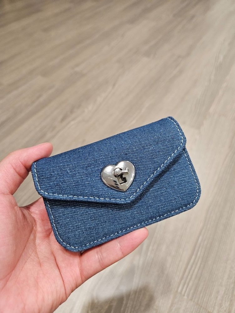 ★lemasque★ Heartlock Compact Business Card Holder Shine Bl MUSINSA | LEMASQUE Heart Lock Compact Business Card Wallet