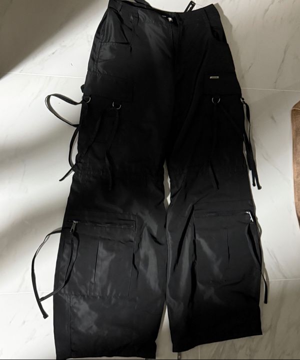 MUSINSA | BADBLOOD Multi-Strap Cargo Pants - Tobacco Parasuit