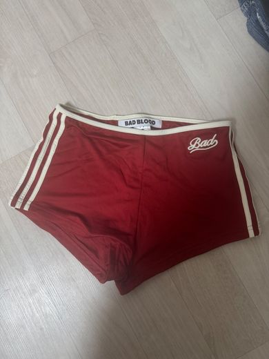 MUSINSA | BADBLOOD Wendy Micro Shorts - Red