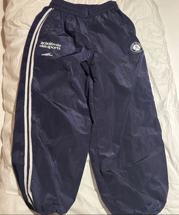 MUSINSA | BADBLOOD ADS Vintage Nylon Track Pants - Navy