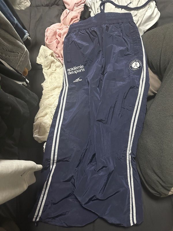 MUSINSA | BADBLOOD ADS Vintage Nylon Track Pants - Navy