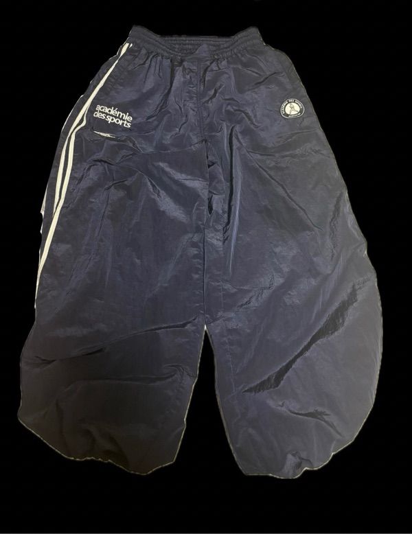 MUSINSA | BADBLOOD ADS Vintage Nylon Track Pants - Navy
