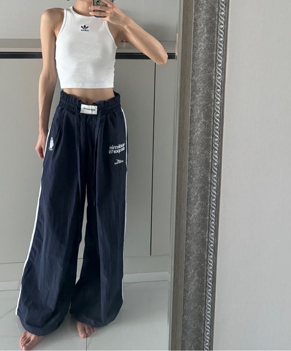 パンツ BADBLOOD ADS Vintage Nylon Track Pants 5BNY153 Badblood ADS Vintage Nylon Track Pants Black – BBGSHOPHK