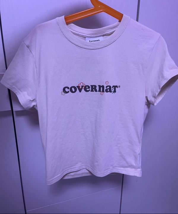 ☆23SS☆【COVERNAT】☆Women Crop Sketch Logo Baby T-shir.t☆ MUSINSA | COVERNAT WOMAN Women's Crop Sketch Logo Baby T