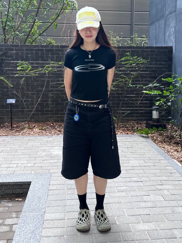 MUSINSA公式 | OPENING PROJECT W Cropped Symbol T Shirt - 3D