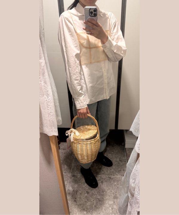 Riu Ribbon rattan basket bag Rちゃん Riviera Bin | Serena and Lily