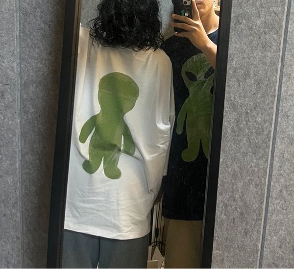 MUSINSA | HOODHOOD Alien Graphic Oversized fit Short-sleeved