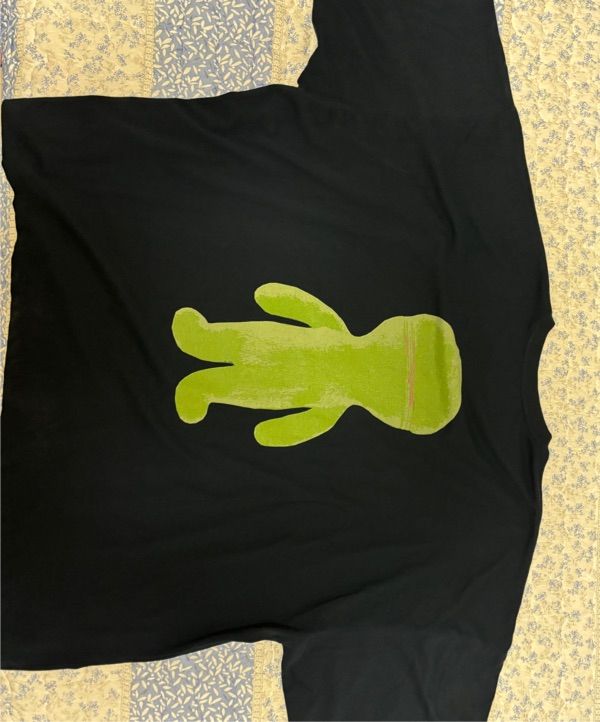 HOODHOOD ♥ BLACK ALIEN GRAPHIC OVERFIT T-SHIRT HOODHOOD Alien Graphic Overfit Hood