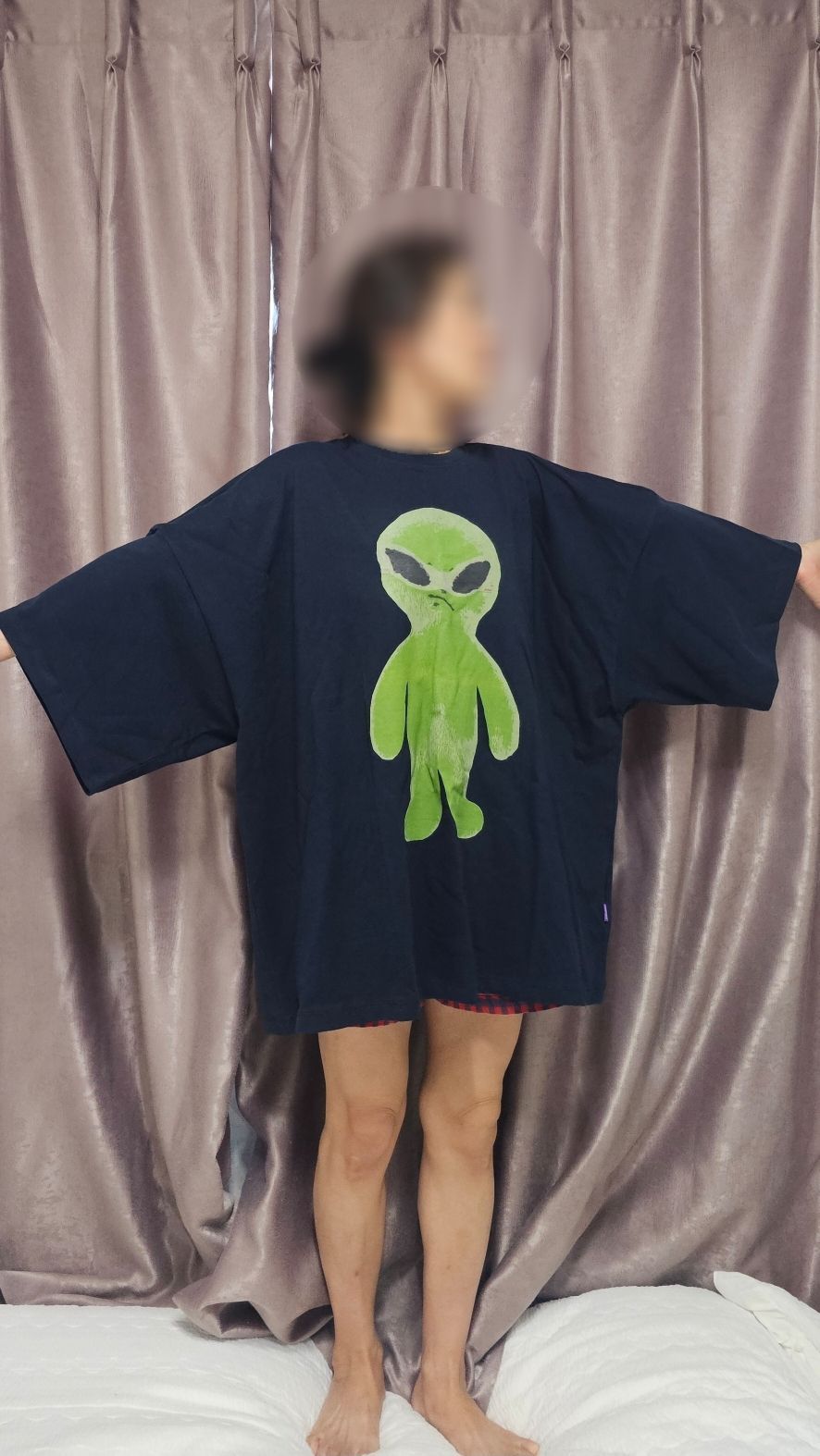MUSINSA | HOODHOOD Alien Graphic Oversized fit Short-sleeved