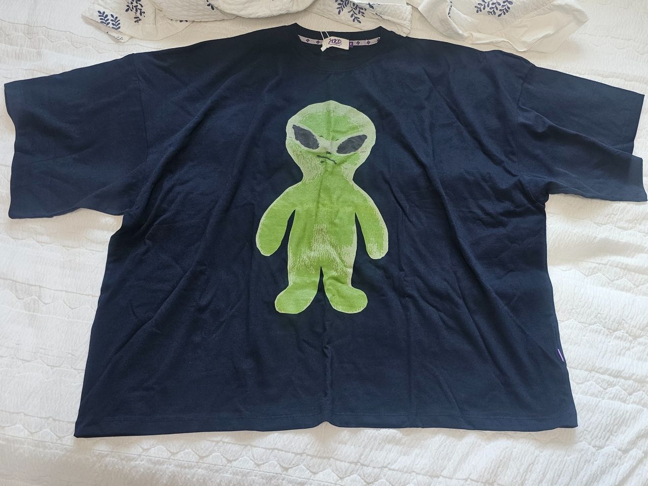 MUSINSA | HOODHOOD Alien Graphic Oversized fit Short-sleeved