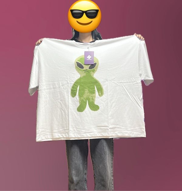◆HOODHOOD◆ Alien graphic overfit short sleeve t-shirt whit Alien graphic overfit half sleeve T-shirt - HOODHOOD | 60