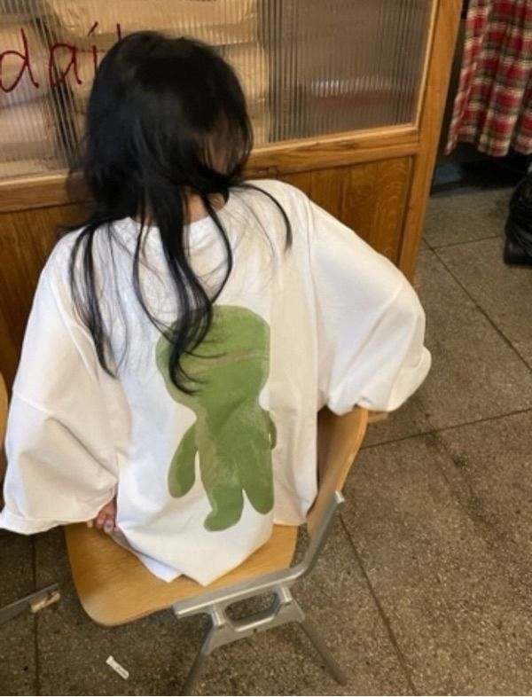 MUSINSA公式 | HOODHOOD Alien Graphic Oversized fit Short