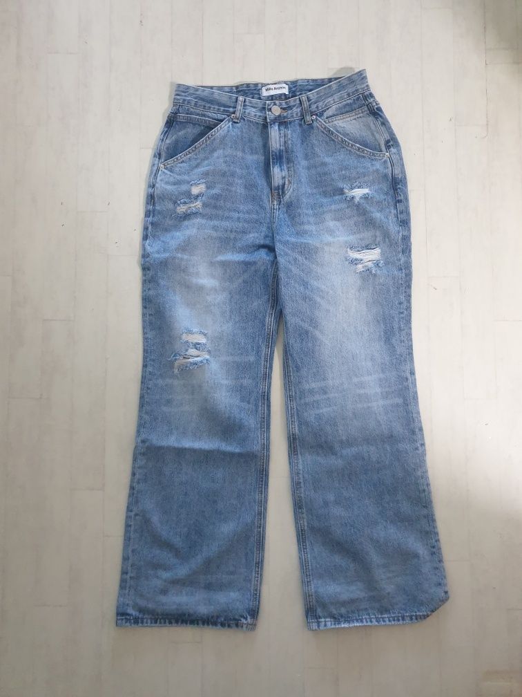 パンツ MILLO ARCHIVE Damage Flare Denim Pants MUSINSA | MILLO ARCHIVE Damage Flare Denim Pants [Mid Blue]