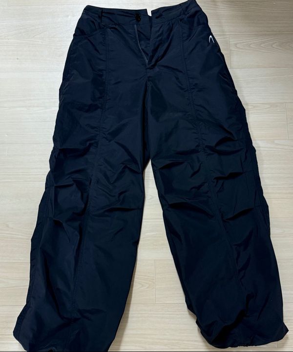 韓国　AAKAM 98 Knee Cargo Pants MUSINSA公式 | AAKAM Knee Pin-tuck Contrast Cargo Pants (Black)
