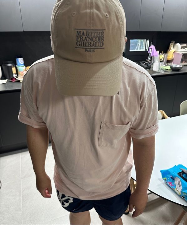 MUSINSA | MARITHÉ SMALL CLASSIC LOGO CAP light gray
