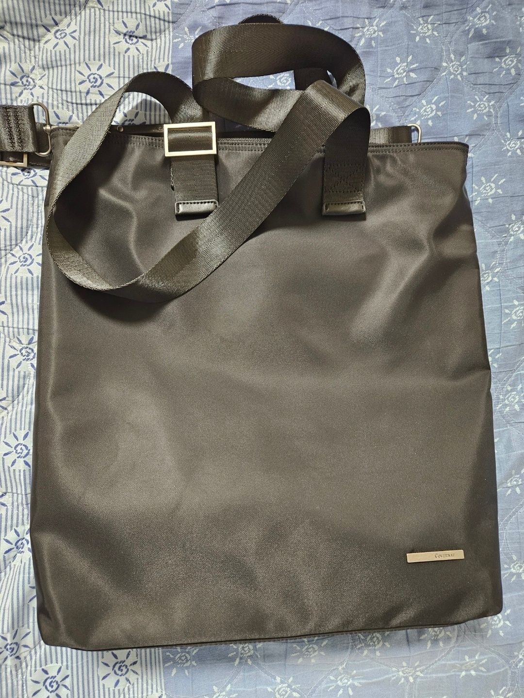 MUSINSA | COVERNAT Authentic nylon 2way tote bag black
