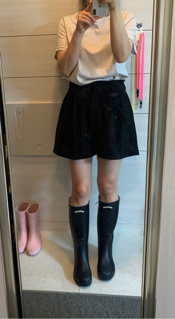 COVERNAT WOMAN ■ Clover Heart Back Lace Up Rain Boots Long MUSINSA | COVERNAT WOMAN Clover Heart Back Lace Up Rain