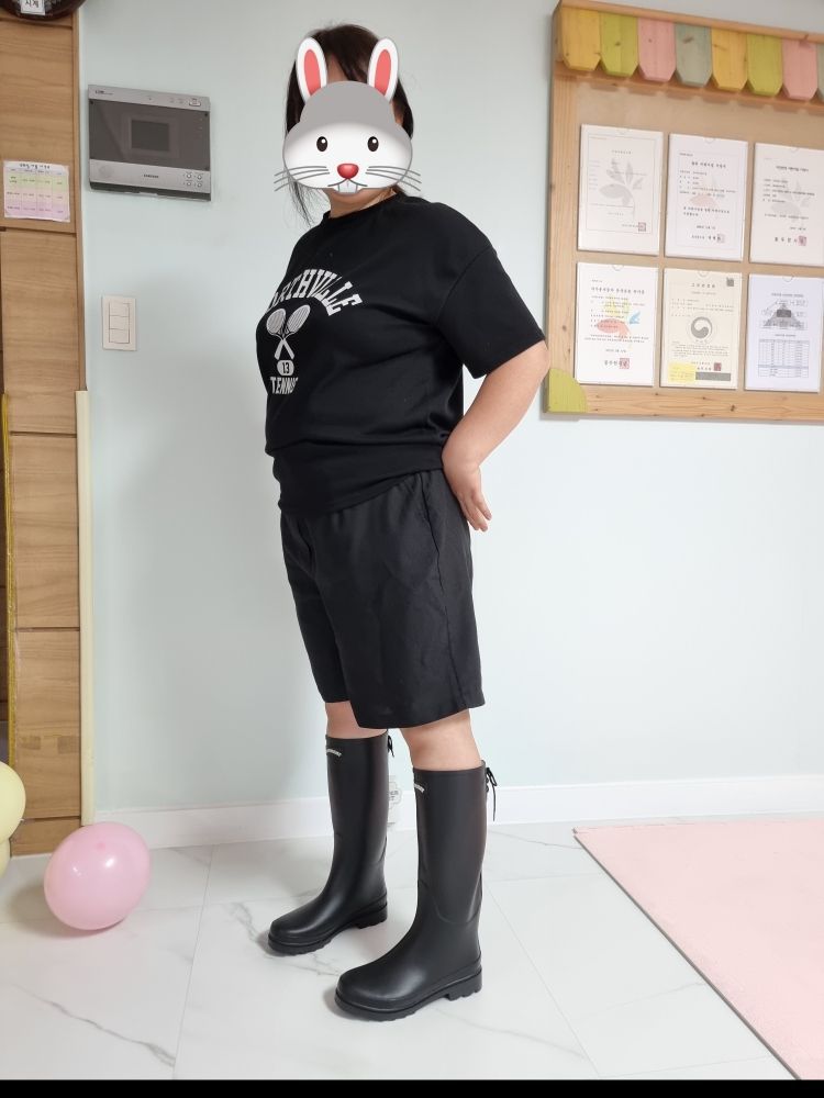 COVERNAT WOMAN ■ Clover Heart Back Lace Up Rain Boots Long MUSINSA | COVERNAT WOMAN Clover Heart Back Lace Up Rain