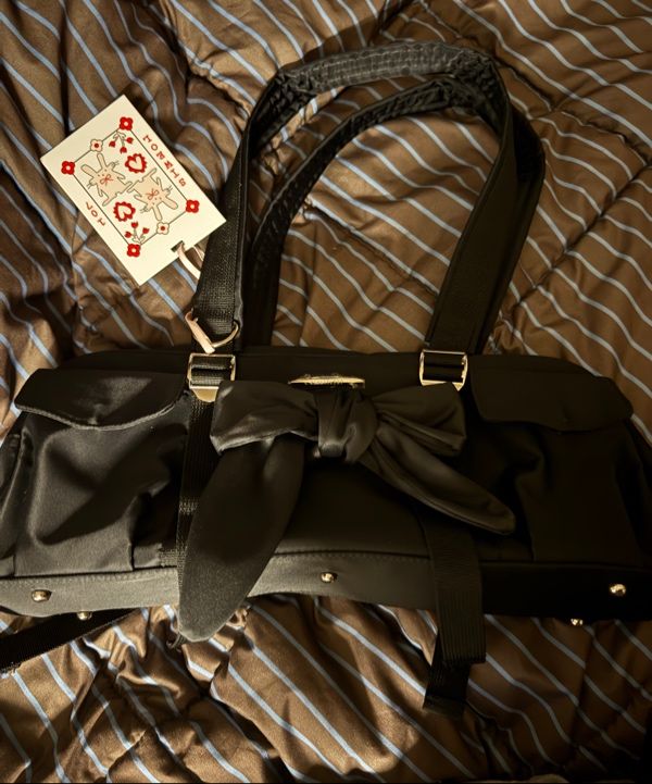 【SIWEOL107】bow pottie bag MUSINSA公式 | SIWEOL107 [Nylon] bow pottie bag (black)