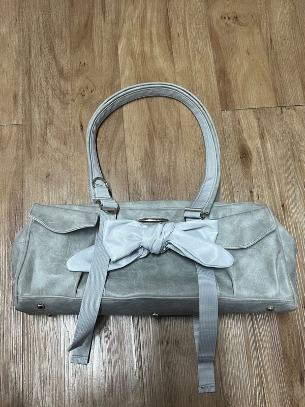 【SIWEOL107】camo pottie bag MUSINSA | SIWEOL107 [Vegan Nubuck] bow pottie bag (gray)