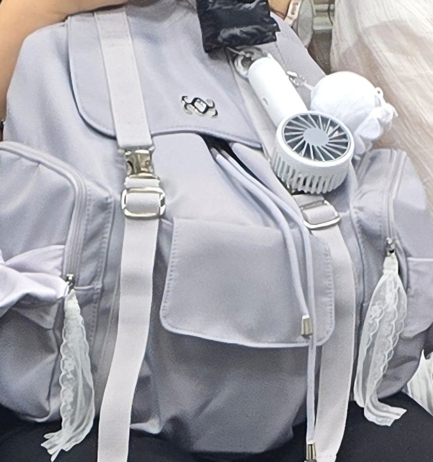 MUSINSA公式 | SIWEOL107 [Nylon] Bow Backpack (Lavender)