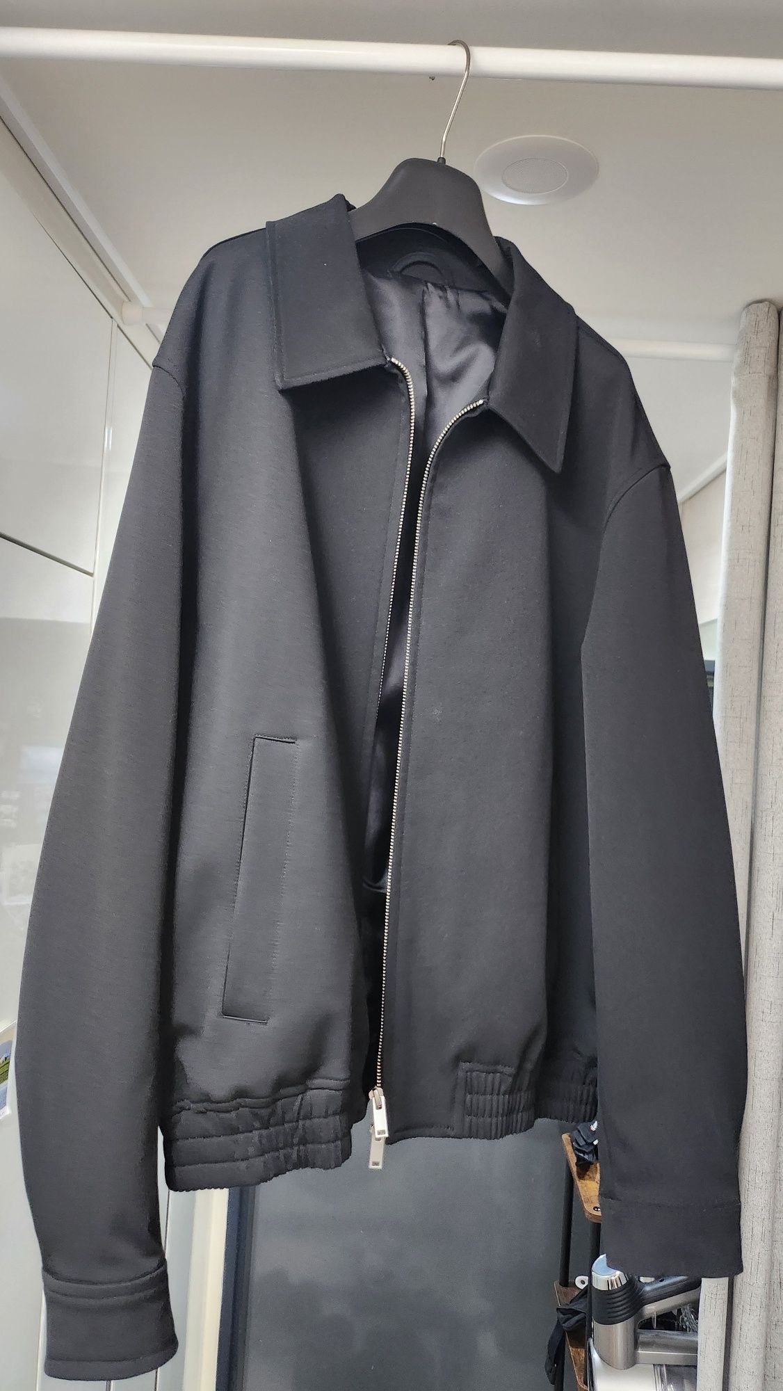 MUSINSA | MUSINSA STANDARD Relaxed Minimal Blue Jacket [Black]