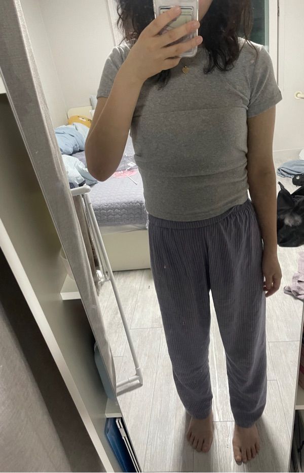 Tシャツ・カットソー RONRON KNOT BUSTIER 2 WAY SHORT SLEEVE T SHIRT BLUE GREY DOT MUSINSA | RONRON KNOT BUSTIER 2 WAY SHORT SLEEVE T SHIRT